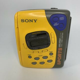 Vintage Sony Sports Walkman Wm - Sxf44 Am/fm Radio Cassette Player