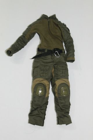 1/6 Scale Mse Easy Simple Fbi Hrt Od Green Jumpsuit