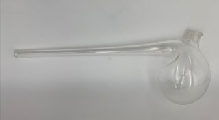 Vintage Pyrex Lab Glass Retort Flask Bottle 125ml (21 - 786)