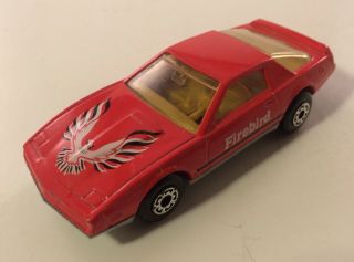 Vintage 1982 Matchbox Red Pontiac Firebird Se Diecast Car 1/64 - Very Good