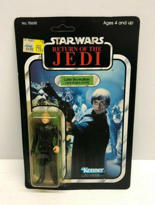 Luke Skywalker Jedi 1983 Star Wars Rotj Return Of The Jedi Figure (77 Back)