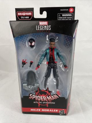 Marvel Legends 6 " Miles Morales Spider - Man Into The Spider - Verse In Hand