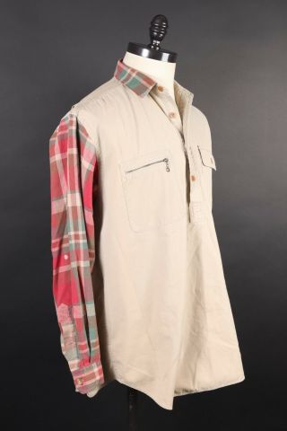 Vintage Ralph Lauren Polo Pullover Cotton/linen Shirt Mens Size Large
