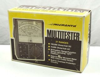 Analog Micronta Model 22 - 207u 100,  000 Ohms/volt Multitester