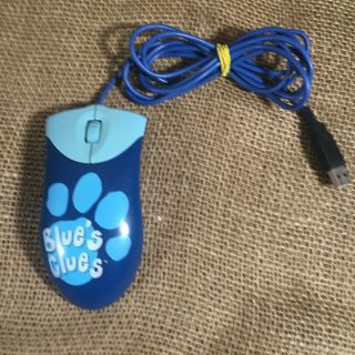 Vintage 1999 Blue’s Clues Computer Mouse Wired Usb Viacom Nickelodeon