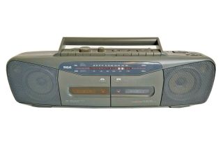 Vintage Rca Model Rp - 7768a Am/fm Stereo Radio Dual Cassette Boom Box -