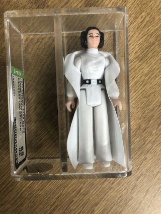 Loose Vintage Star Wars Princess Leia Organa Black Hair & Belt Afa 85