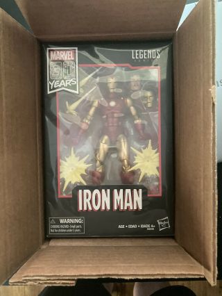 Hasbro Marvel Legends Series 80th Anniversary Iron Man 6 Inch Action Figure -.