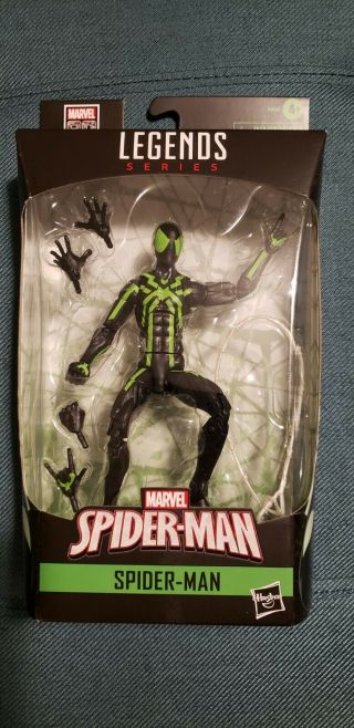 Big Time Spider - Man Marvel Legends Spider - Man 2019 6 " Figure Black & Green