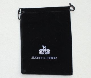 Judith Leiber Black Velvet Duster Dust Bag For Clutch Or Sunglasses Wallet Small