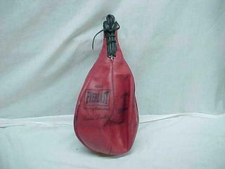 Vintage Everlast Speed Punching Bag 4208 Leather Gyro Balanced