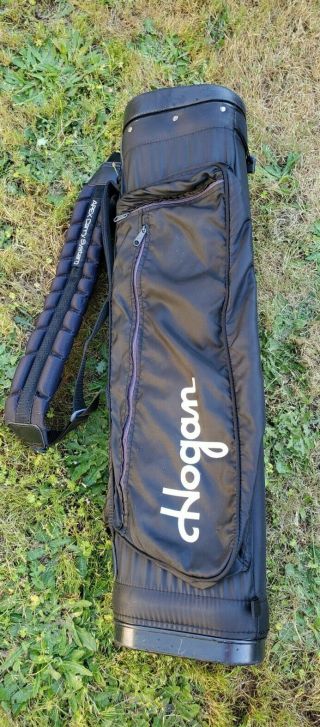 Vintage Ben Hogan Golf Bag☆ Apex Carry System☆ Black☆ Lightweight☆ 4 Way☆