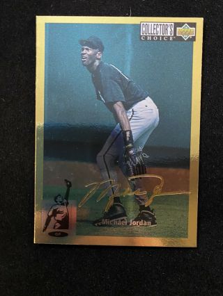1994 Michael Jordan Upper Deck Collectors Choice Gold Signature 23 Baseball