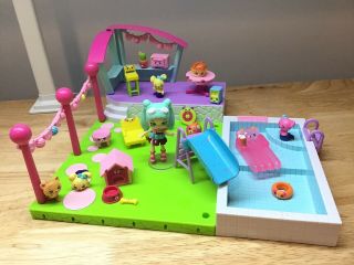 Happy Places Shopkins Happy Home Pool And Sun Deck W/ Lil Shoppies Doll
