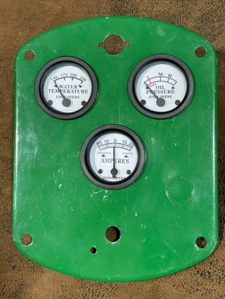 Vintage Jd John Deere Tractor Control Panel Dash Instrument Gauges