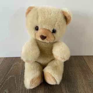 Vintage Russ Berrie Bubba Teddy Bear Plush Stuffed Animal Toy Beige Tan 11 " Rare
