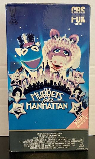 Vintage The Muppets Take Manhattan First Vhs Release 1985 Cbs/fox Rare