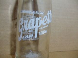 Vintage Grapette Grape Soda Bottle 6 Oz Camden Ark