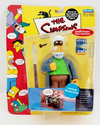 2001 The Simpsons Series 5 World Of Springfield Captain Mccallister Figure