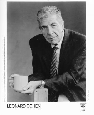 2001 Vintage Press Photo Leonard Cohen - Columbia Records
