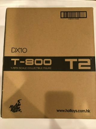 Hot Toys Dx10 T - 800 Terminator 2 Judgement Day & Rare From Japan