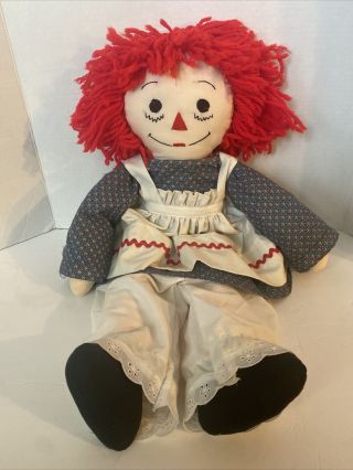 Vintage Raggedy Ann 23 " Plush Stuffed Doll
