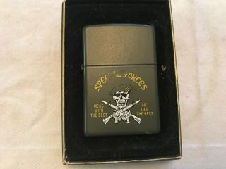 Special Forces Vintage Zippo Cigarette Loghter
