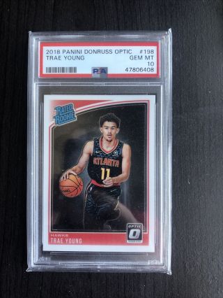 2018 Trae Young Donruss Optic Psa 10 Rated Rookie