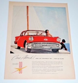Vintage Car Ad — 1957 — Oldsmobile Golden Rocket 88 Holiday Coupe