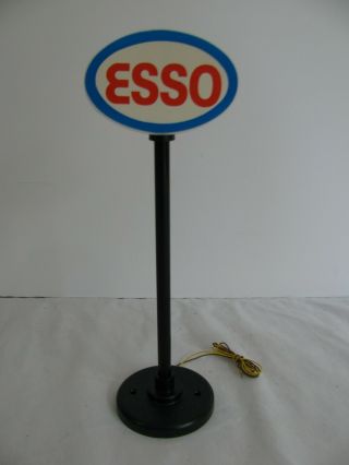 Vintage Model Power Lgb G Scale Lighted Esso Gas Station Sign 992 Ex