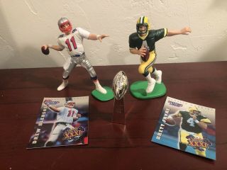 Starting Lineup Brett Favre Drew Bledsoe 2000 Bowl Xxxi Packers Patriots