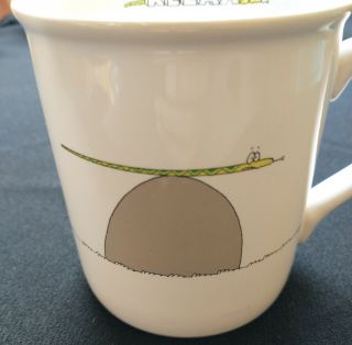 Funny Vintage 1985 Hallmark Rim Shots Relax Mug Coffee Cup Stressed Out Snake