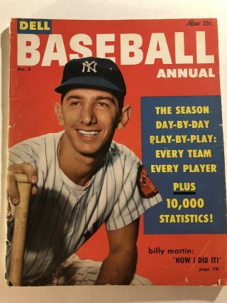 1954 Baseball Annual York Yankees Billy Martin Mickey Mantle Yogi Berra