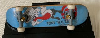 Vintage Tech Deck Santa Cruz Tony Tieu Mini Fingerboard Skateboard Vguc