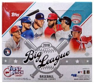 Mlb 2018 Big League Baseball Trading Card Hobby Box