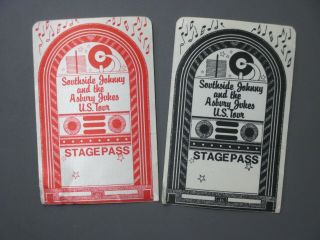 Southside Johnny Backstage Pass Satin Stickers Stage Pass Otto Vintage