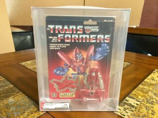 Transformers Hasbro G1 Powerglide 1985 Afa 75 Very Rare
