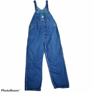 Vintage Liberty Bib Overalls Mens Size 42 X 32 Workwear Made In Usa Blue Denim