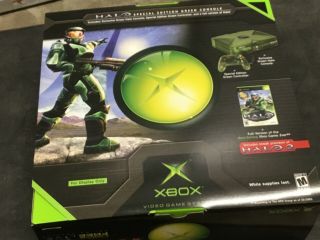 2003 Halo Master Chief Green Xbox Standee Game Store Counter Display Poster Box