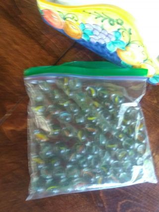 Parker Brothers Avalanche Game Replacement Vintage Red Green Yellow Marbles