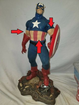 Sideshow Exclusive Captain America 1/4 Premium Format Figure Statue Hulk Bust