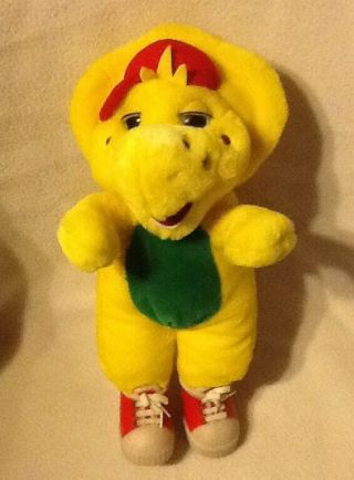 Vintage Barney The Dinosaur Friend Bj Plush Stuffed Toy W/ Red Shoes 1994 Lyons