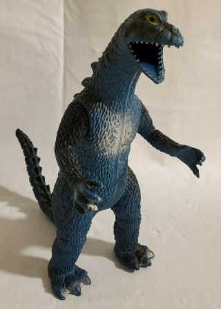 Vintage 1986 Blue Body Shark Fin Style Godzilla 9 " Posable Toy Action Figure