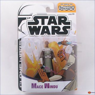 Star Wars The Clone Wars Animated Series - Mace Windu Cartoon Network Figure
