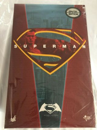 Hot Toys Mms343 1/6 Superman Dawn Of Justice Special Edit.  Rare From Japan