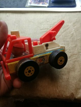 TOW TRUCK WRECKER 1968 Toy Vintage Fisher Price Little People 718 3