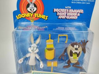 Bugs Bunny & Tasmanian Devil Dr.  Devil Mr.  Hare Playmates 1997 MOC 3