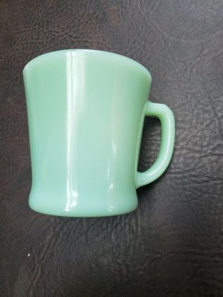 1 Jadeite Fire King Coffee Mug Cup Jadite Green D Handle Vintage Usa