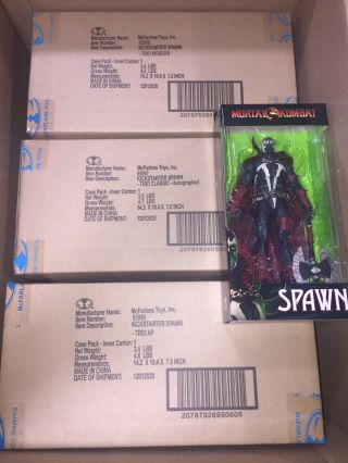 Spawn Kickstarter 3 Pack Trilogy Mcfarlane Autographed,  Bonus Exclusive