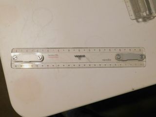 Vintage Vemco,  P - 3,  12 Inch,  Drafting Machine Scale Tool Ruler
